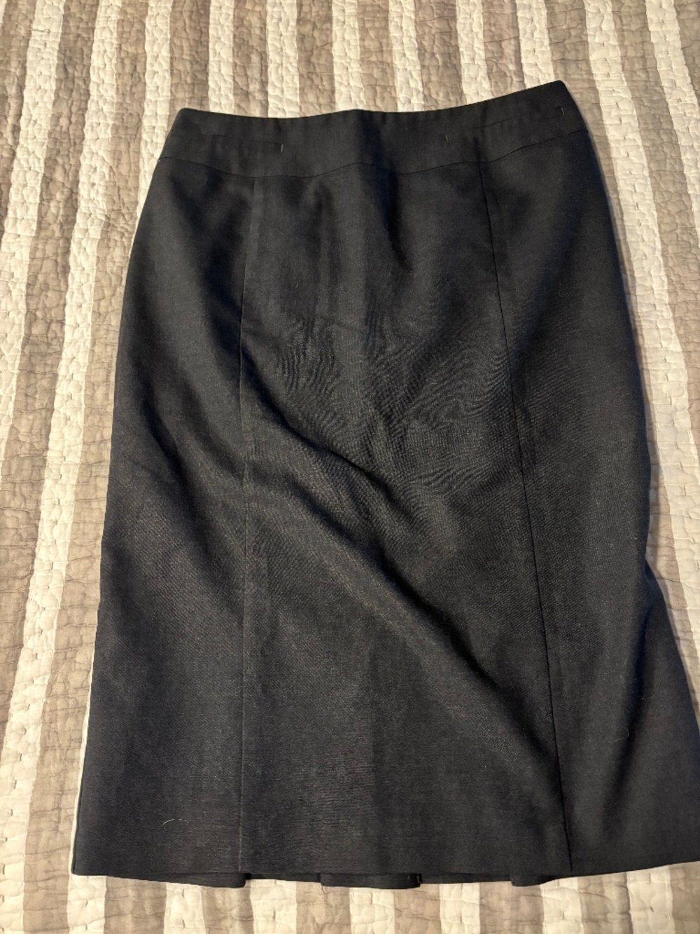 Cue Australia Charcoal Tailored Midi Skirt AU 8 US 4 Lining Damaged